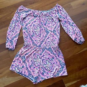 EUC Lilly Pulitzer Off The Shoulder Romper